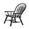 The Hamptons Collection 41” Black Antique Comfort Dining Arm Chairs